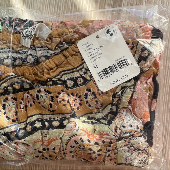 NEW Free People Bali Mariposa Slip Dress In Black Combo - Picture 9 of 15